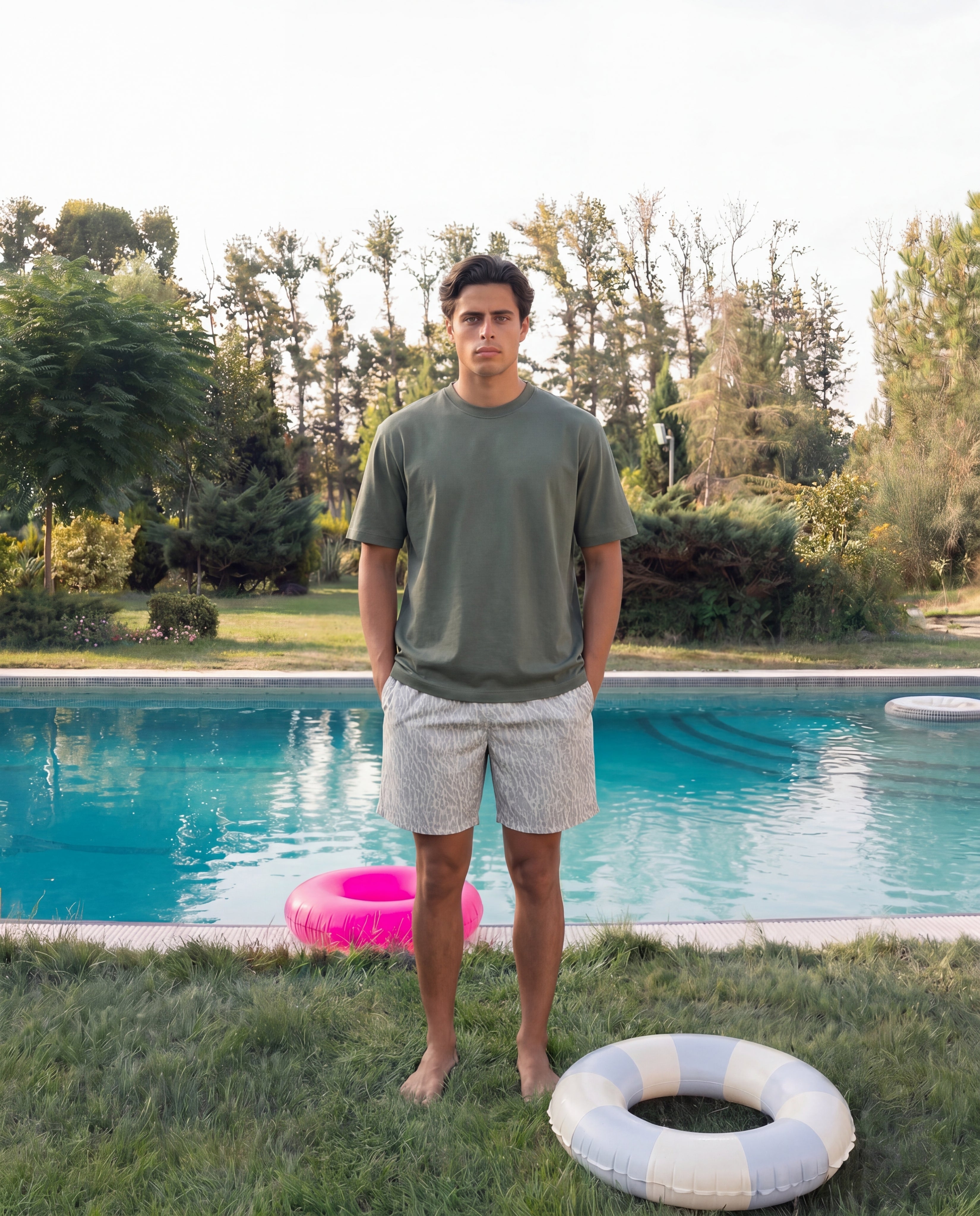 Sage Green Premium Relaxed Fit T-Shirt